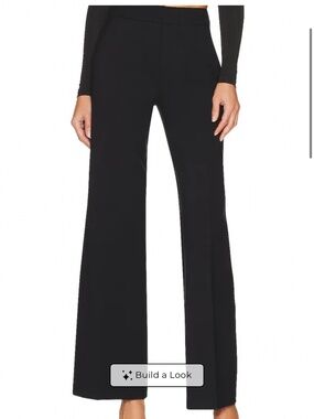 Spanx Spanxsmooth Perfect fit Ponte wide leg pants in classic black , M